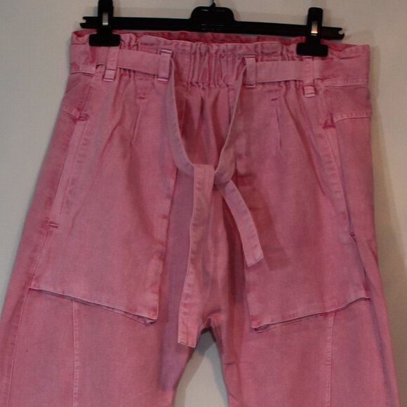 Sky Rider Pants in Rose Elastic waistband oversize woman's  size Small/medium - Picture 8 of 9